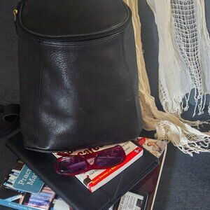 Black Vegan Leather Backpack (backpack only)